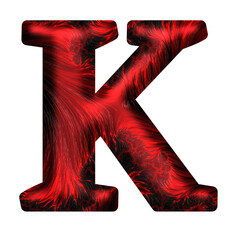 red letter k