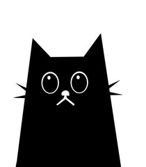 Kotek na baner – ilustracja wektorowa © Laura