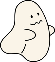 cartoon happy halloween fun illustration spooky slogan t-shirt decoration 