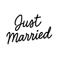 Fototapeta premium justmarried 手書き