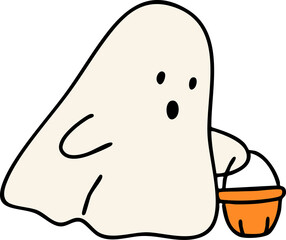 cartoon happy halloween fun illustration spooky slogan t-shirt decoration 