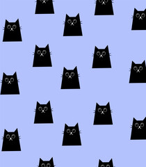 Kotek na baner – ilustracja wektorowa © Laura