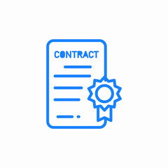 business contract icon sign vector