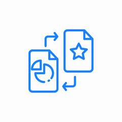 Fototapeta premium file transfer icon sign vector