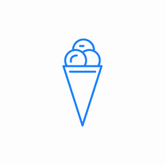 ice cream icon sign vector