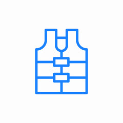 life vest icon sign vector
