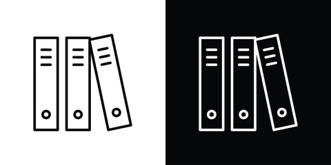 Binder icon. Simple element illustration. outline and flat symbol design