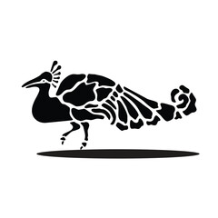 Bird Silhouette Vector Icon Set – Black and White Flying, Perched, and Standing Birds – Animal Clip Art Collection for Nature, Wildlife, Graphic Design, Decoration, and Illustrations