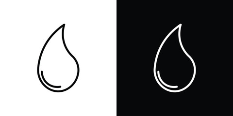 Blood drops icon. Simple element illustration. outline and flat symbol design