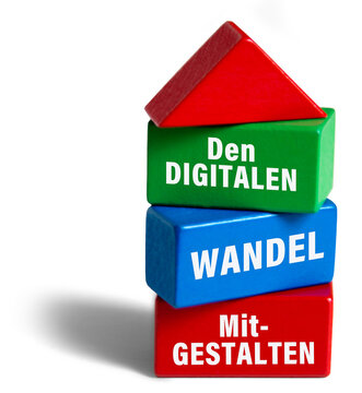 Den Digitalen Wandel Mitgestalten; Holzbl&ouml;cke