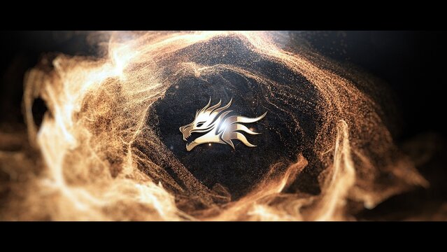 Particle Wave Logo Intro - Luxury Reveal