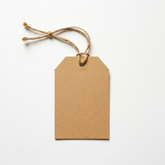 blank tag isolated on white