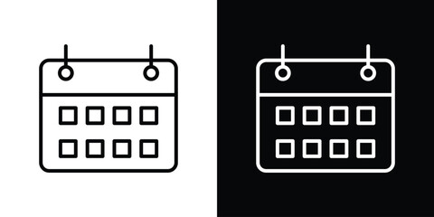Calendar day icon. Simple element illustration. outline and flat symbol design