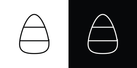 Candy Corn icon. Simple element illustration. outline and flat symbol design