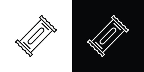 Candy-bar icon. Simple element illustration. outline and flat symbol design
