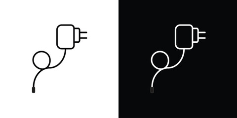 Charger icon. Simple element illustration. outline and flat symbol design