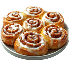 Cinnamon rolls on plate
