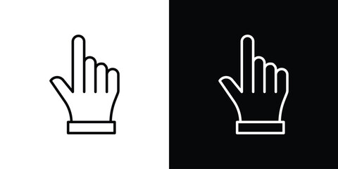 Cursor icon. Simple element illustration. outline and flat symbol design
