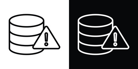 Data loss icon. Simple element illustration. outline and flat symbol design