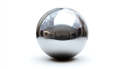 Reflective Sphere: A Study in Chrome and Light