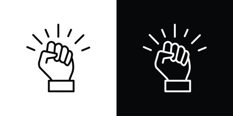 Empowerment icon. Simple element illustration. outline and flat symbol design