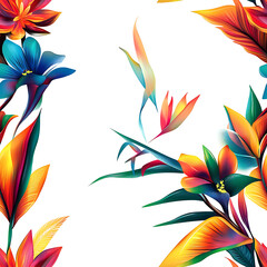Elegant and Unique Floral Illustrations: Isolated Bouquets, Wreaths, and Botanical