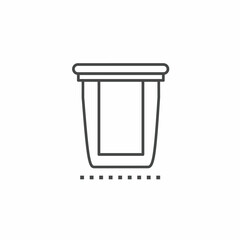 Trash vector collection. Illustration design for business. Stock vector.