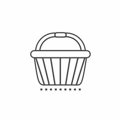 Basket vector collection. Illustration design for business. Stock vector.