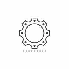 Gears vector collection. Illustration design for business. Stock vector.