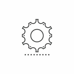 Gears vector collection. Illustration design for business. Stock vector.