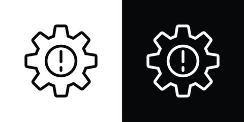 Obraz premium Failure icon. Simple element illustration. outline and flat symbol design