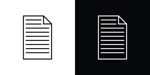 File icon. Simple element illustration. outline and flat symbol design