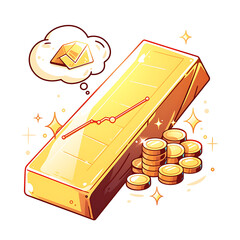 Shiny Gold Bars and Coins: Luxury, Wealth, and Investment Symbolism