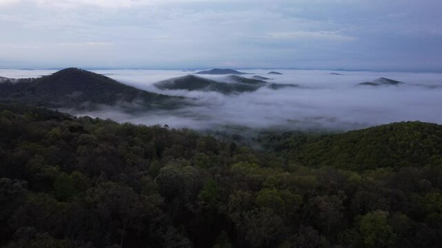 Blue Ridge Mountains, Murphy, North Carolina, 4K Drone Footage