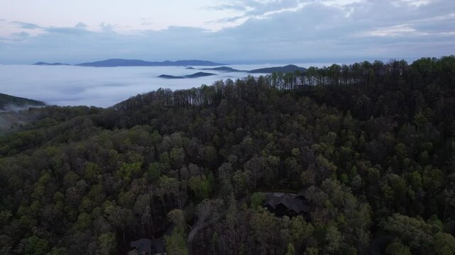 Blue Ridge Mountains, Murphy, North Carolina, 4K Drone Footage