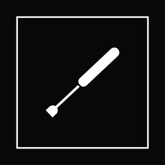 Vector illustration of a screwdriver. Tools icon symbol and logo car repair