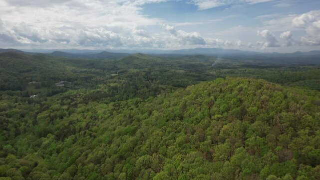 Blue Ridge Mountains, Murphy, North Carolina, 4K Drone Footage