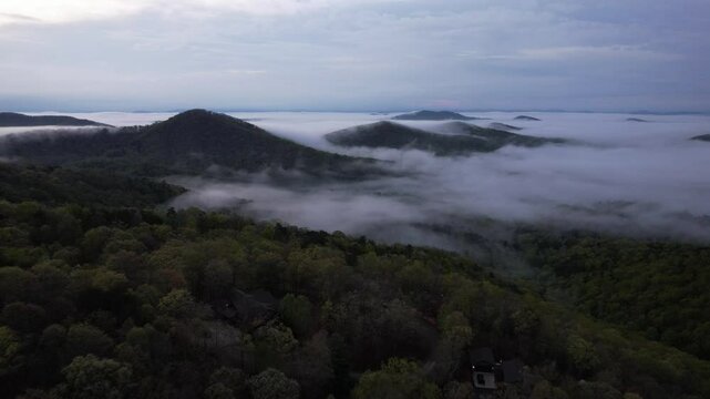 Blue Ridge Mountains, Murphy, North Carolina, 4K Drone Footage