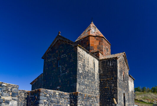 Surb Arakelots church in Sevanavank Monastery on Sevan Peninsula (Gegharkunik Province, Armenia)