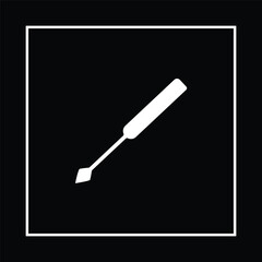 Vector illustration of a screwdriver. Tools icon symbol and logo car repair