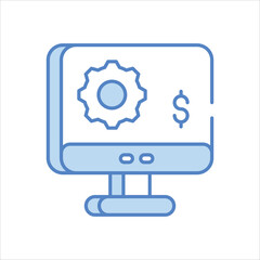 Computing Industry vector icon stock illustration