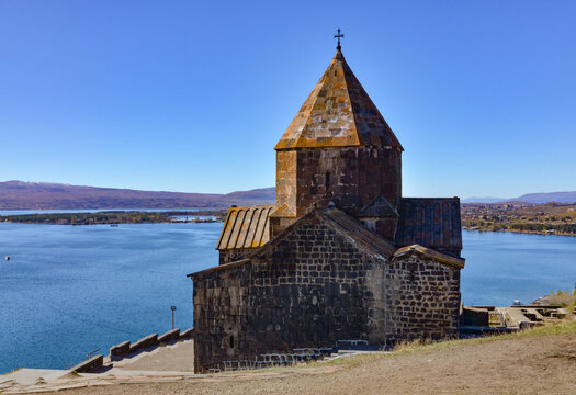 Surb Arakelots church in Sevanavank Monastery on Sevan Peninsula (Gegharkunik Province, Armenia)