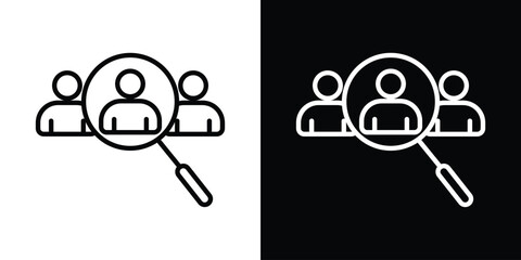 Hiring icon. Simple element illustration. outline and flat symbol design
