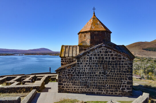 Surb Astvatsatsin church in Sevanavank Monastery on Sevan Peninsula (Gegharkunik Province, Armenia)