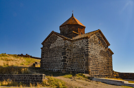 Surb Astvatsatsin church in Sevanavank Monastery on Sevan Peninsula (Gegharkunik Province, Armenia)