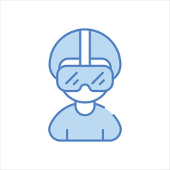 Vr vector icon stock illustration