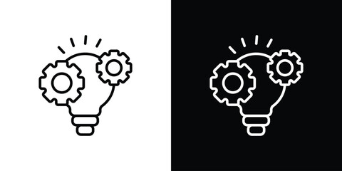 Innovation icon. Simple element illustration. outline and flat symbol design