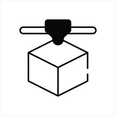 3d Printing vector icon stock illustration