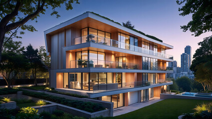 residential building in the morning-3