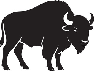 a european bison vector